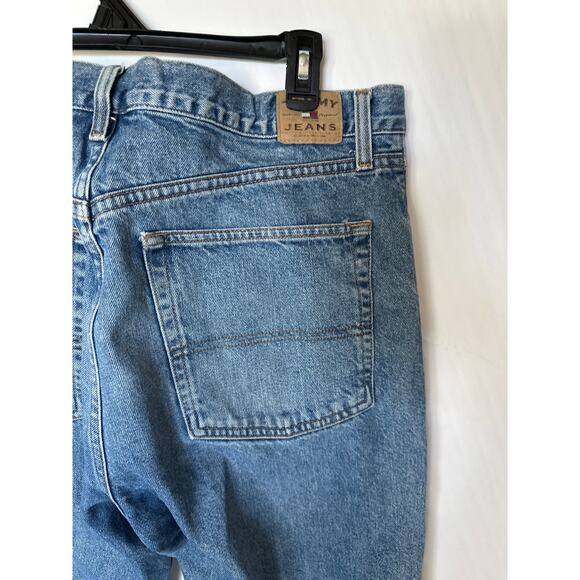 Tommy Jeans🌿Men’s Relaxed Fit Blue Denim Jeans Size 36x32 90s Y2K Jeans - Picture 8 of 10